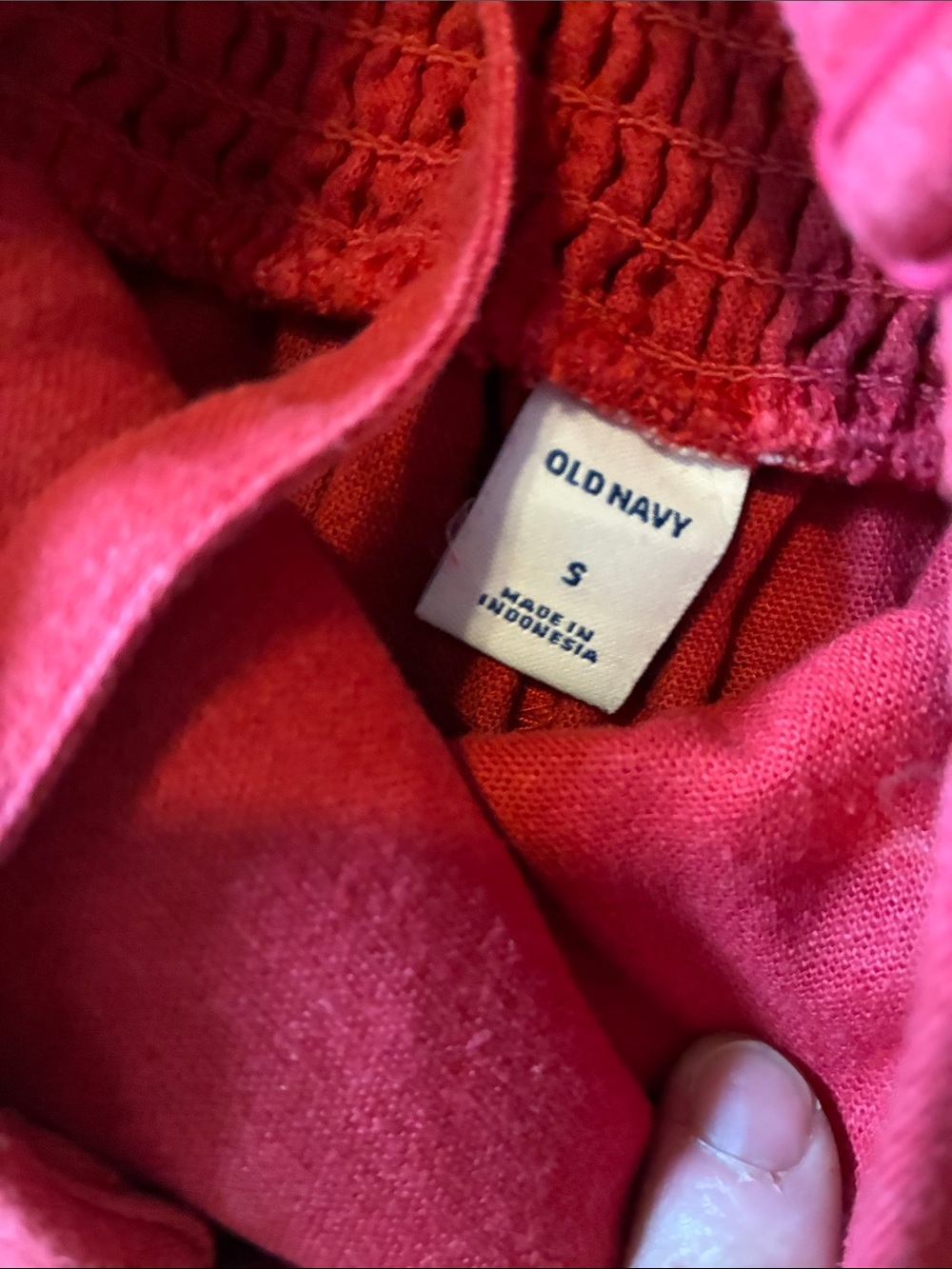 Old Navy Wine Red Linen-Blend Wide-Leg Jumpsuit - Picture 2 of 5